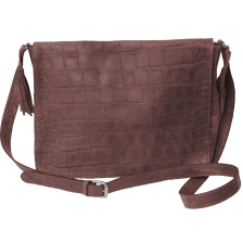 besace Marjana croco marron